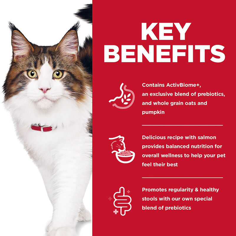 Science Diet, Feline Adult - Perfect Digestion Salmon - Dry Cat Food image number null
