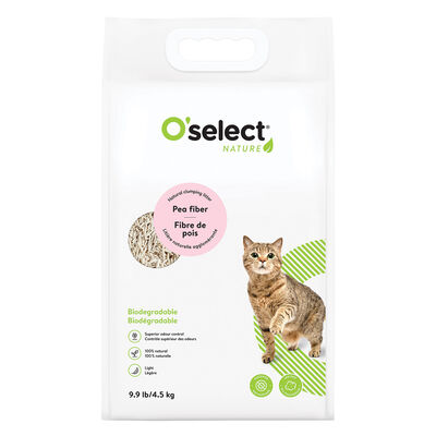 O'select, Pea Fiber Clumping Litter - Unscented - 4.5 kg