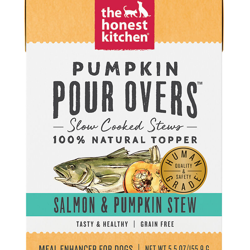 The Honest Kitchen, Pumpkin Pour Overs, Salmon Stew - Wet Dog Food image number null
