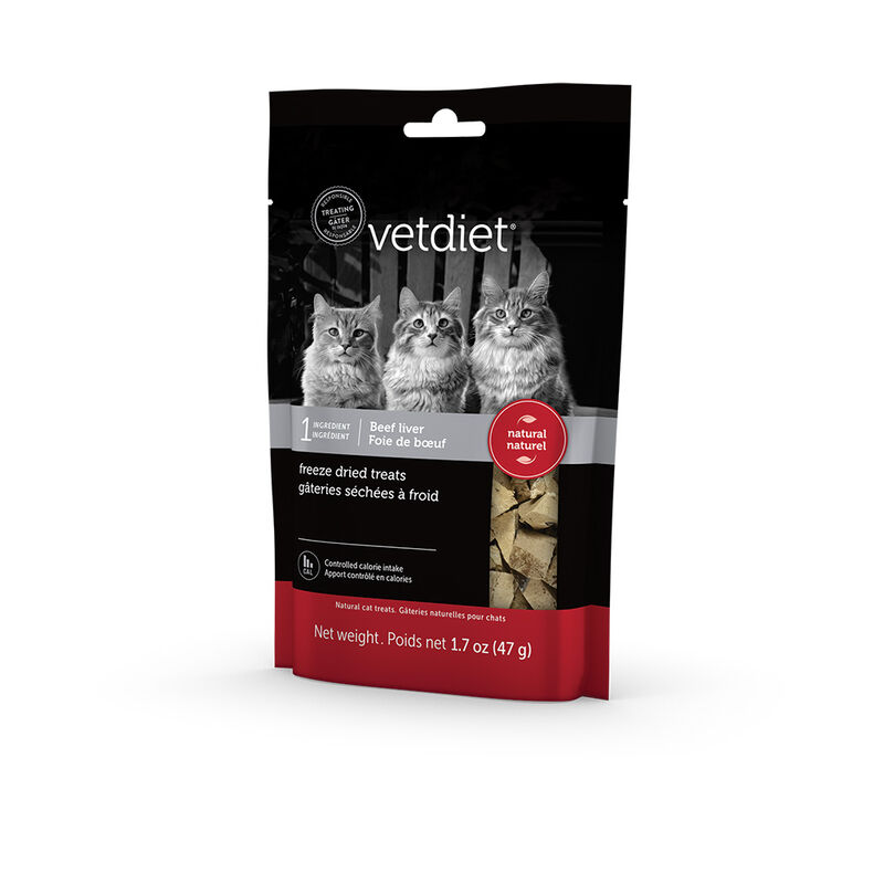Vetdiet, Freeze Dried Cat Treats - Beef Liver - 47 g - Freeze Dried Cat Treat image number null