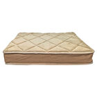 BeOneBreed, Diamond bed  - Linen + Irish Cream - Plush Dog Bed image number null