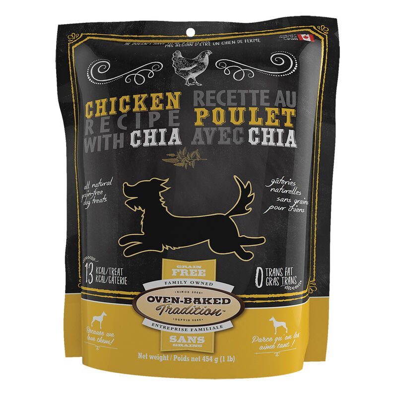 Oven Baked, GF Treats Chicken & Chia - Dog Treats image number null