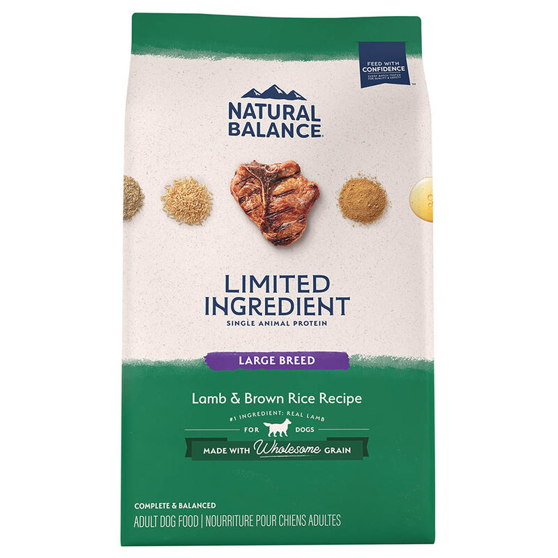 Natural Balance, Adult Large Breed - LID - Lamb & Rice - Dry Dog Food image number null