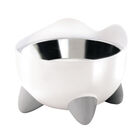 Catit, PIXI Bowl, White with Stainless Steel Dish image number null