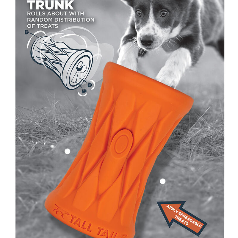 Tall Tails, Natural Rubber Trunk Toy - 4" - Interactive Dog Toy image number null