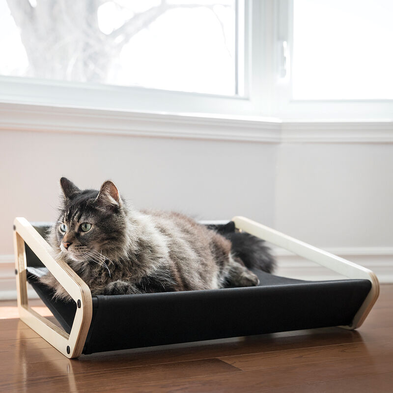 BeOneBreed, Reversible Hammock - Black - Plush Cat Bed image number null