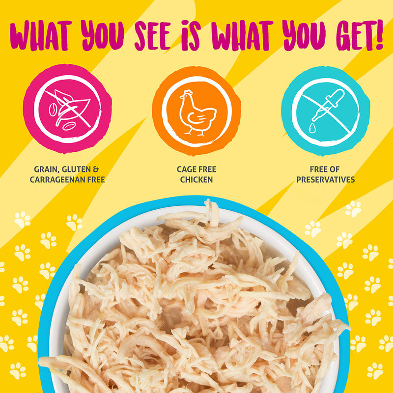 Weruva, Can Feline - Paw Lickin Chicken - 85 g - Shreds - Wet Cat Food image number null
