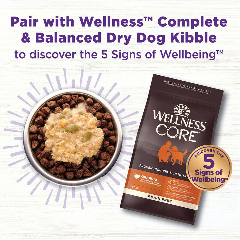 Wellness, Bowl Boosters - Hearty Toppers - Chicken & Pumpkin in Bone Broth - 156 g - Wet Dog Food image number null