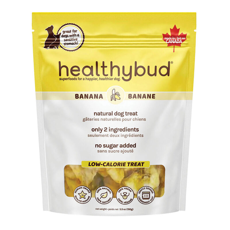 Healthybud, Vegan Banana Chips - Natural Dog Treat image number null