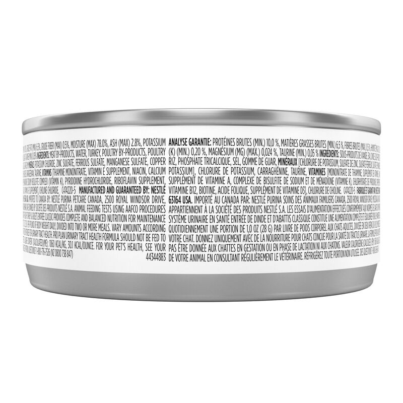 Purina Pro Plan Urinary Tract Health Turkey & Giblets Entr&eacute;e Classic Adult Wet Cat Food image number null