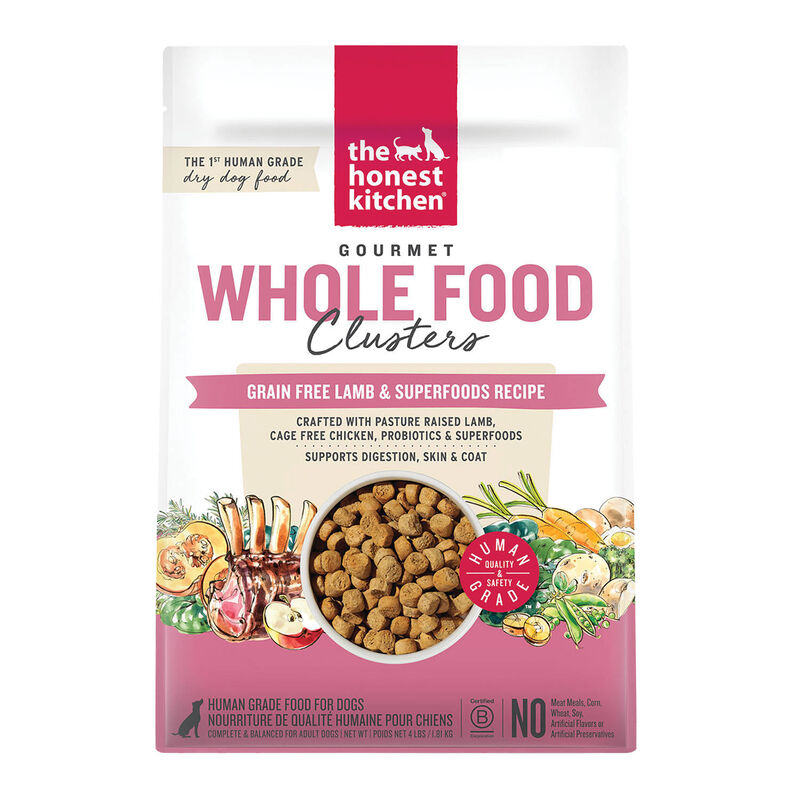 The Honest Kitchen, Adult Lamb & Superfoods Whole Food Clusters GF &ndash; 1.81 kg &ndash; Dog Dry Food image number null