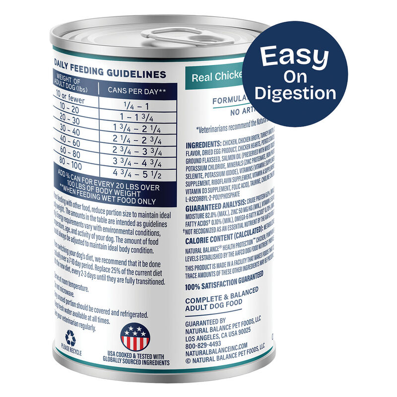 Natural Balance, Health Protection - Chicken & Pumpkin Stew - Wet Dog Food image number null