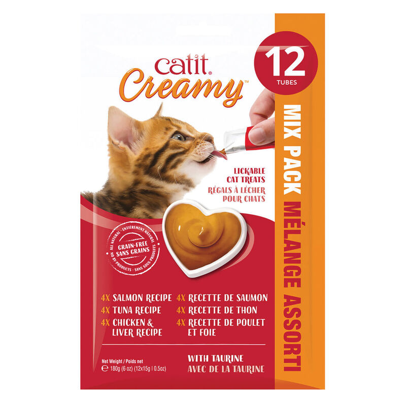 Catit, Creamy Treats - Mixed Pack - 15g - 12 pk image number null