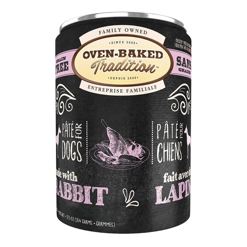 Oven Baked, Adult - Pate Rabbit - Wet Dog Food image number null