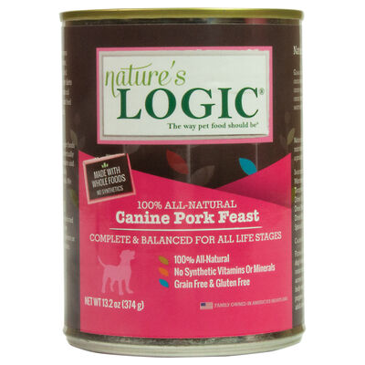 Nature's Logic, Can, Adult - Pork Feast - 374 g
