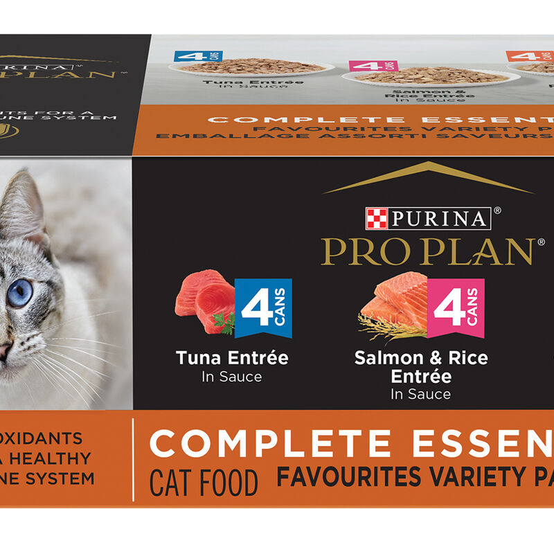 Pro Plan Wet Cat Complete Essentials Favourites Variety Pack 12x85g image number null