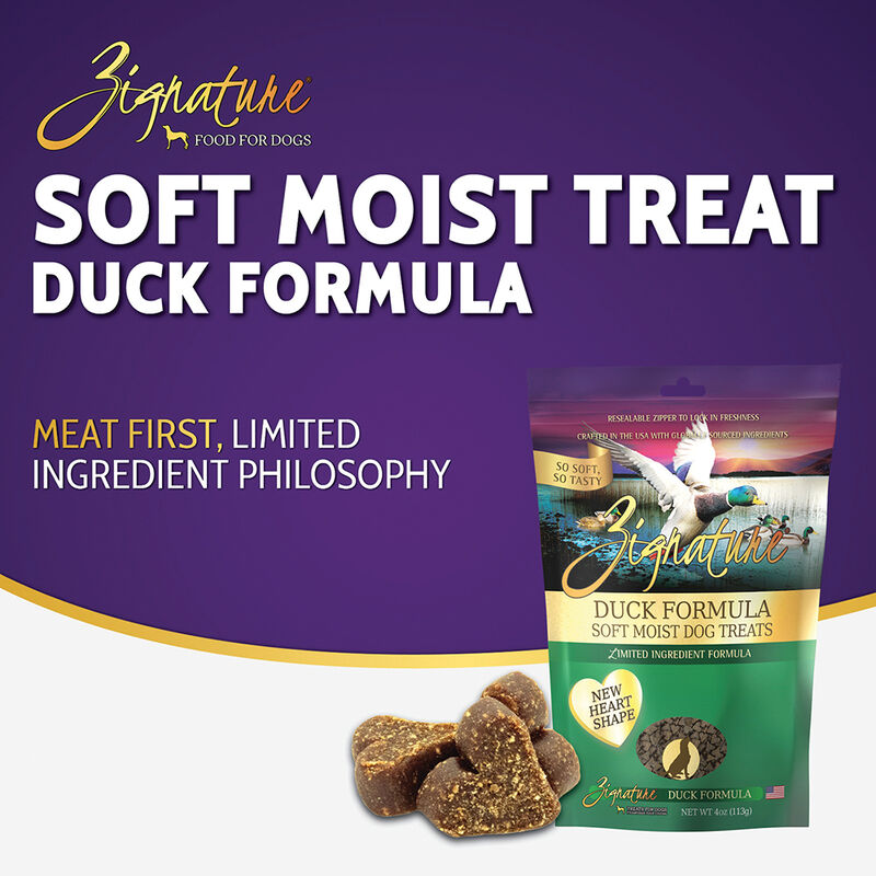 Zignature, Soft Moist Treats - Limited Ingredient - Grain Free - Duck - 113 g image number null