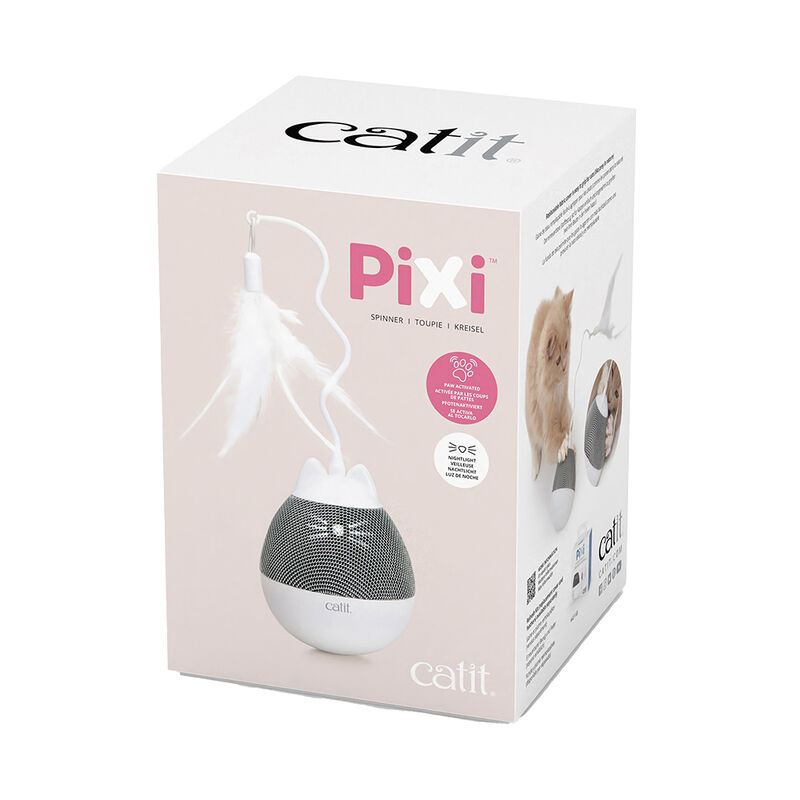 Catit, PIXI Spinner, White & Grey image number null