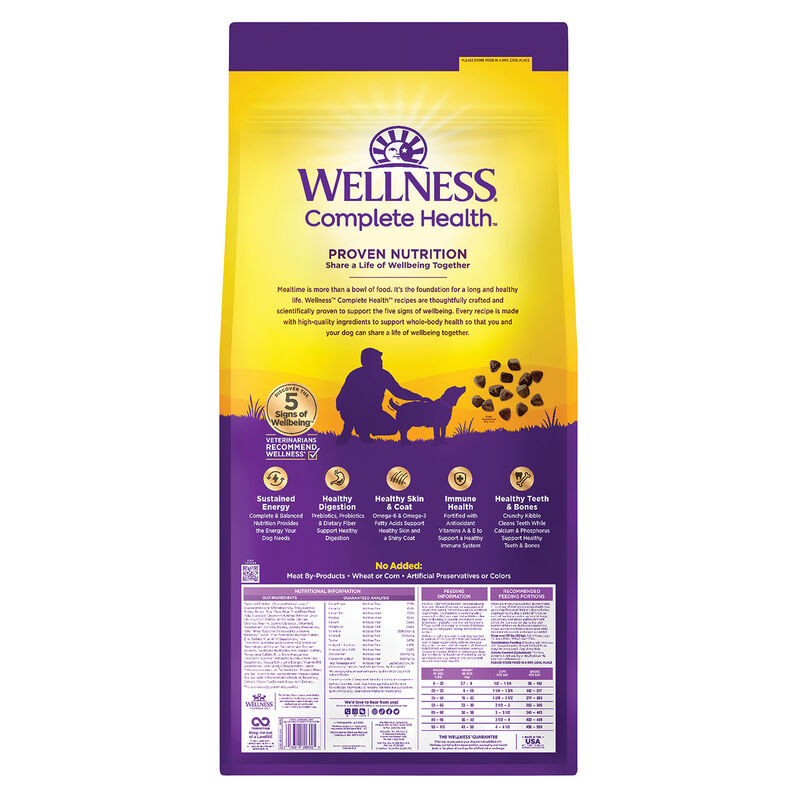 Wellness, Senior Complete Health - Debonded Chicken & Barley - 11.8 kg - Dry Dog Food image number null