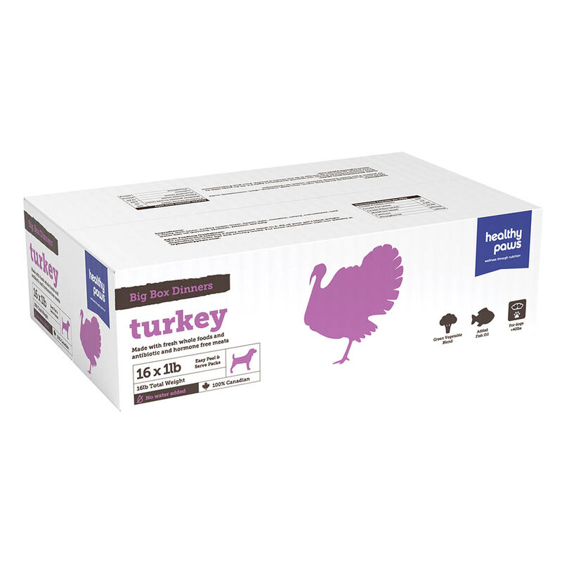 Healthy Paws, Big Box Dinner, Turkey - 16 lb image number null