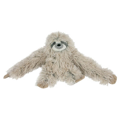 Tall Tails, Plush Rope Body Sloth Squeaker Toy - 16" - Plush Dog Toy