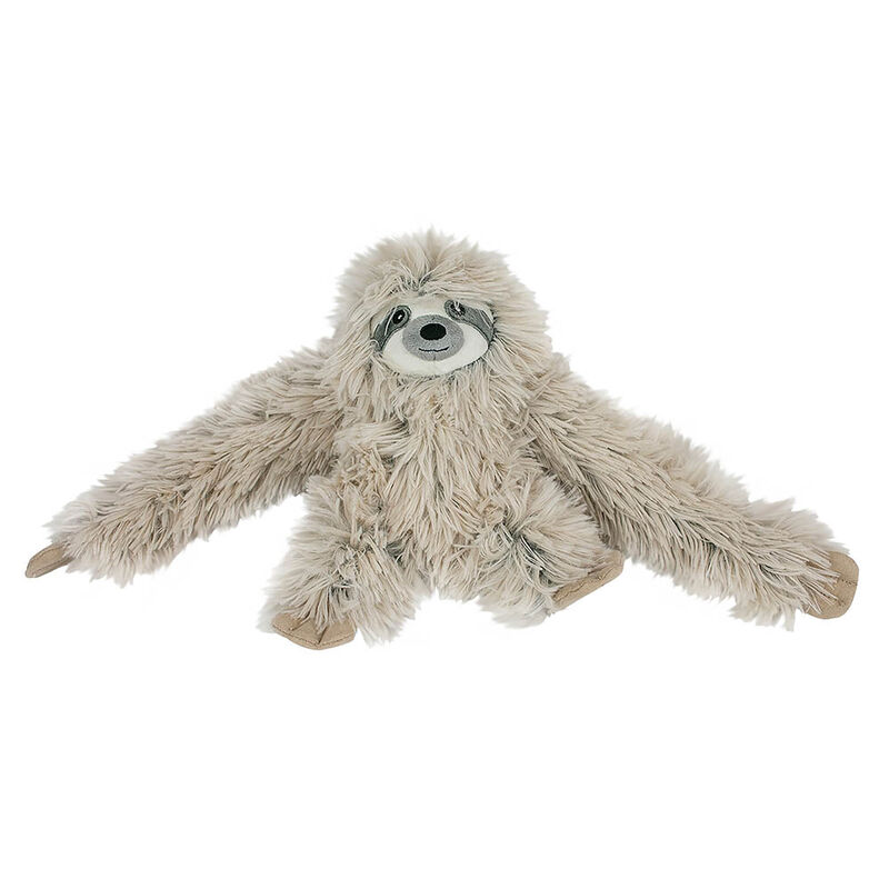 Tall Tails, Plush Rope Body Sloth Squeaker Toy - 16" - Plush Dog Toy image number null