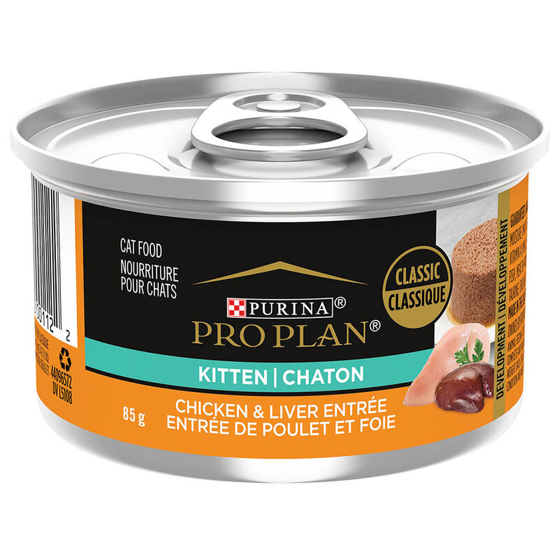 Purina Pro Plan Development Under One Year Kitten, High Protein Chicken & Liver EntrÃ©e Wet Cat Food image number null