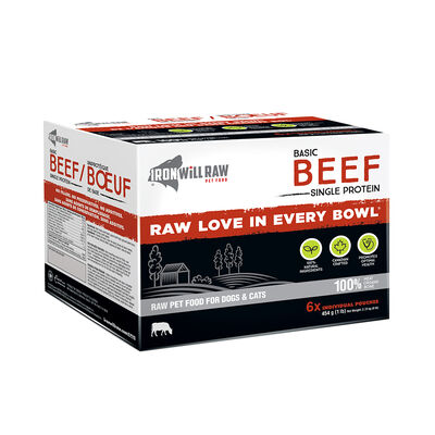 Iron Will Raw, Basic, Beef - 2.72 kg