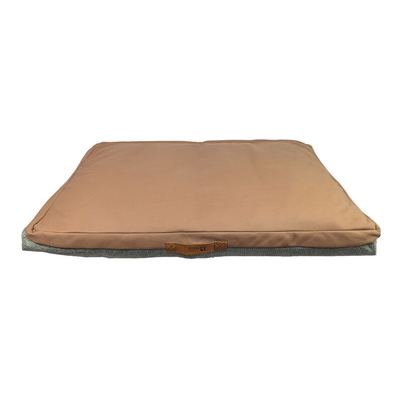 Sky Faux Leather Cover, Khaki Knit - L image number null