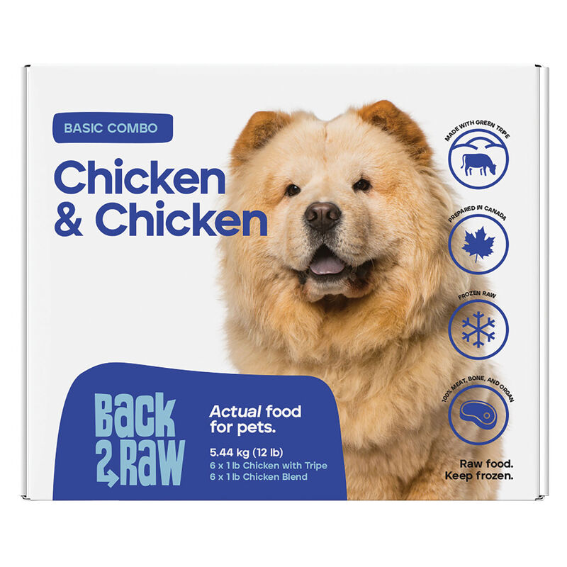 Back2Raw, Basics, Patty - Chicken w/ Tripe & Chicken Blend - 5.44 kg(12x0.45kg) image number null