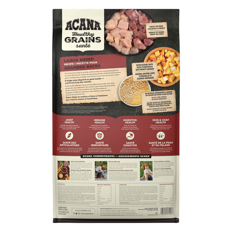 Acana, Adult LB - Healthy Grains - 10.2 kg - Dry Dog Food image number null