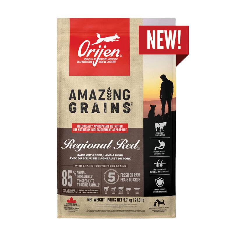 Orijen, Amazing Grains - Regional Red - Beef, Lamb, & Pork - Dog Food image number null