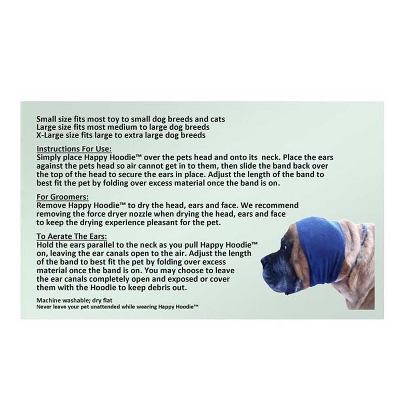 Happy Hoodie, Ear Protector - Navy Blue - X-Large image number null