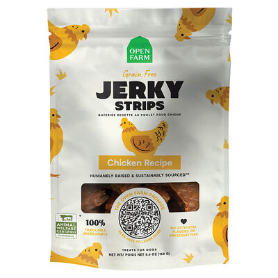 Open Farm, GF Jerky Strips - Chicken - 158 g - Dog Treat