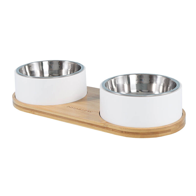 Instachew, Puresteel Double Pet Bowl image number null