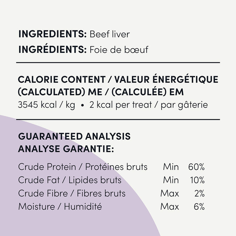 Crumps' Naturals, Beef Liver Bites - Freeze Dried Dog Treat image number null