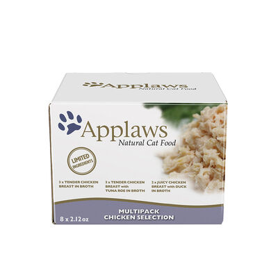 Applaws, Pot, Feline Adult - Chicken Selection VP - 8x60g - 4 Pk - Wet Cat Food