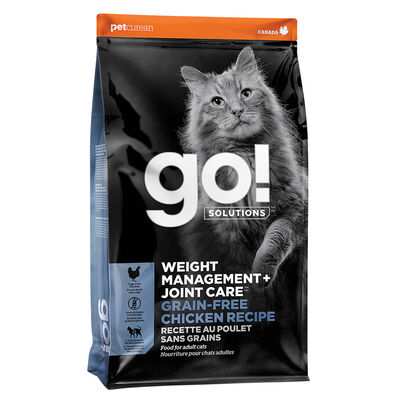 GO! SOLUTIONS, Feline Adult - Weight Management & Joint Care - GF Chicken - Dry Cat Food