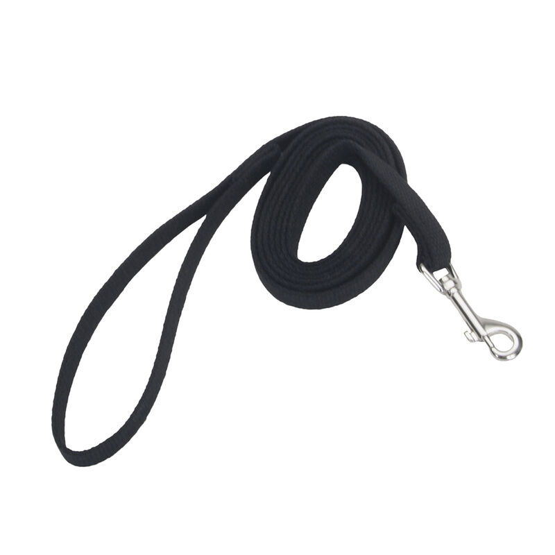 Cotton Web Dog Training Leash, Black, 5/8" x 20' image number null