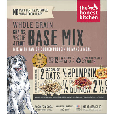 The Honest Kitchen, Whole Grain Veggie & Fruit  Base Mix - Freeze Dried Dog Food