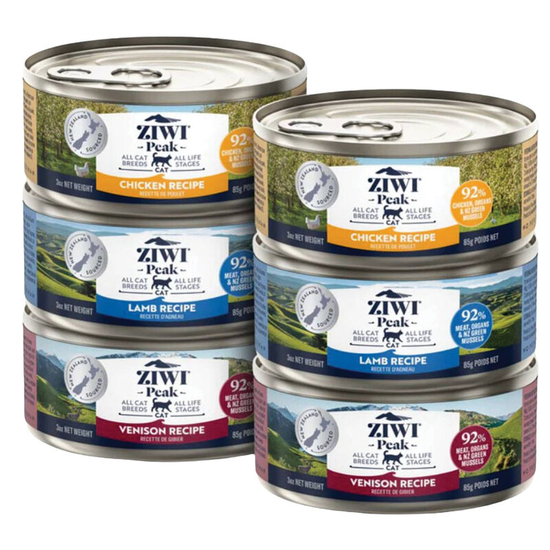 ZIWI, Venison, Chicken and Lamb - Variety Pack 6x85g- Cat Wet Food image number null