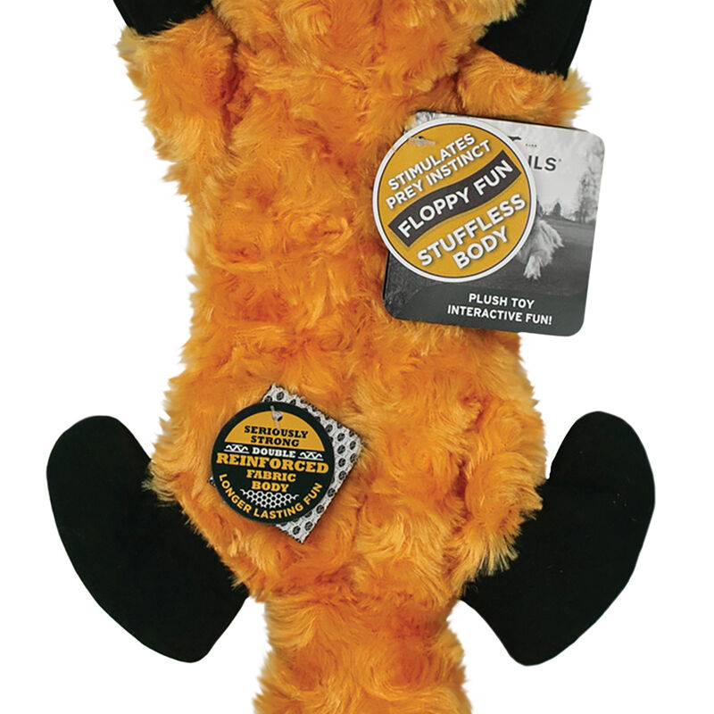 Tall Tails, Plush Stuffless Fox Squeaker Toy - 16" - Plush Dog Toy image number null