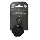 Meow & Woof Paw Keychain with Paw Charm image number null