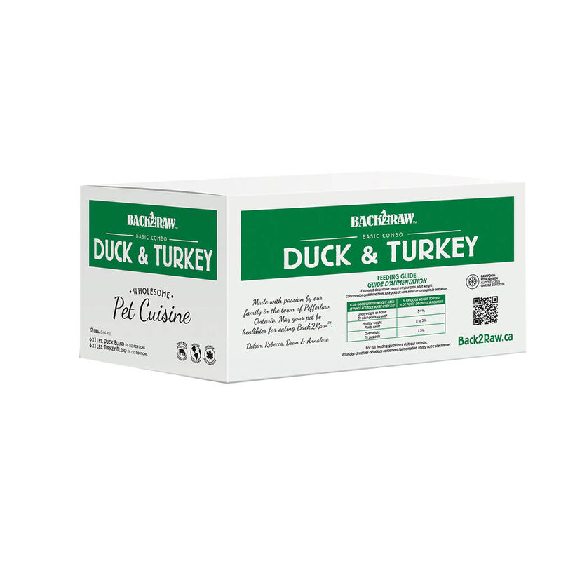 Back2Raw, Basics, Patty - Turkey Blend/Duck Blend - 5.44 kg(12x0.45kg) image number null