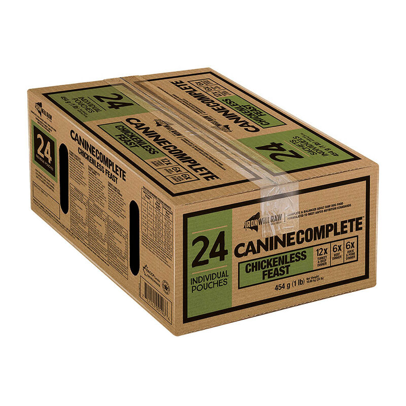 Iron Will Raw, Canine Complete, Chickenless Feast - 454 g  x 24 image number null