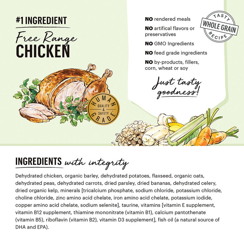 The Honest Kitchen, Adult - Whole Grain Chicken - Single Serve - 42.5g - Freeze Dried Dog Food image number null