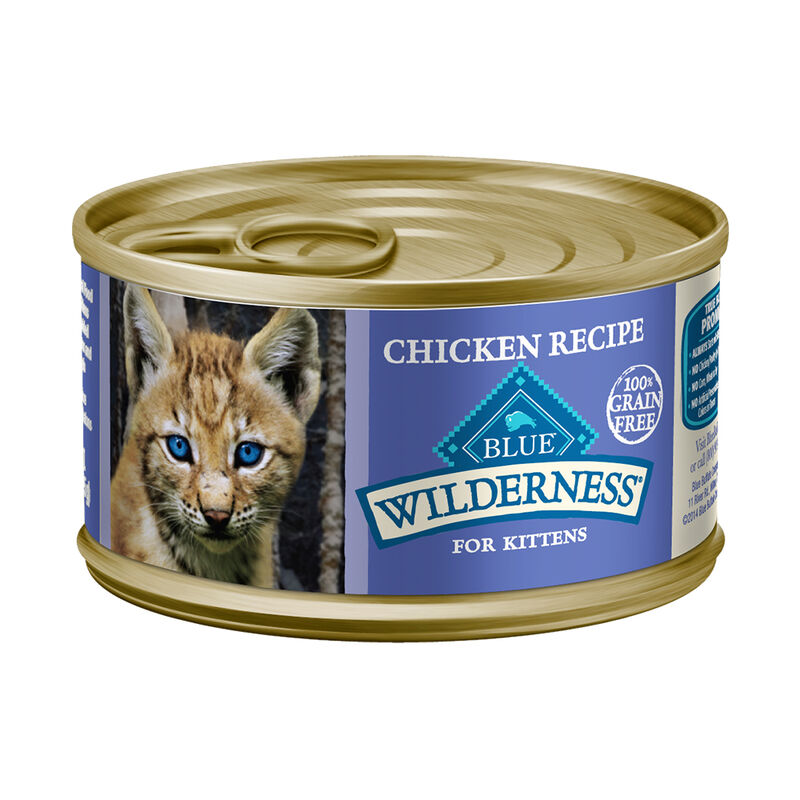 Blue Buffalo, Wilderness, Grain Free Chicken Canned Kitten Food - 85 g - Wet Cat Food image number null