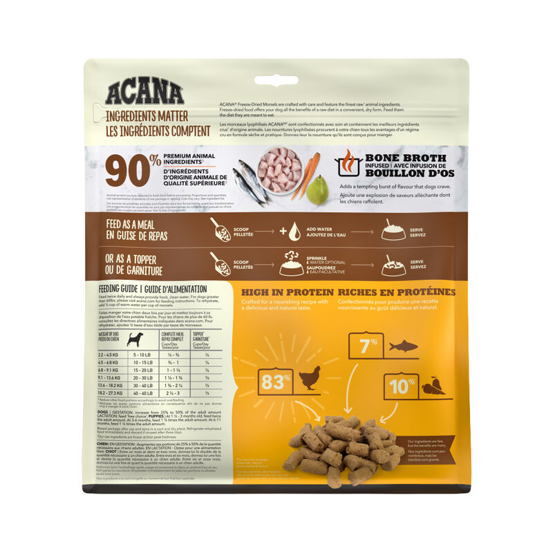 Acana, Adult - FD Morsels - Free Run Chicken - 227 g - Freeze Dried Dog Food image number null