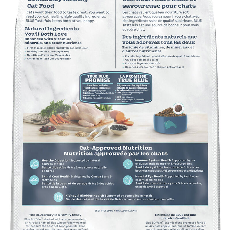 Blue Buffalo Tastefuls Indoor Health Natural Adult Dry Cat Food, Chicken & Brown Rice image number null
