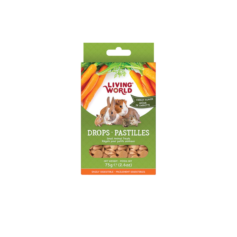 Living World, Small Animal Drops - Carrot - 75 g image number null
